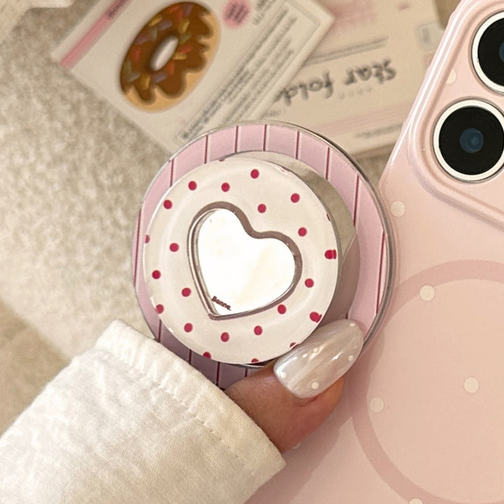 Heart-shaped coaster with playful design Kalsten