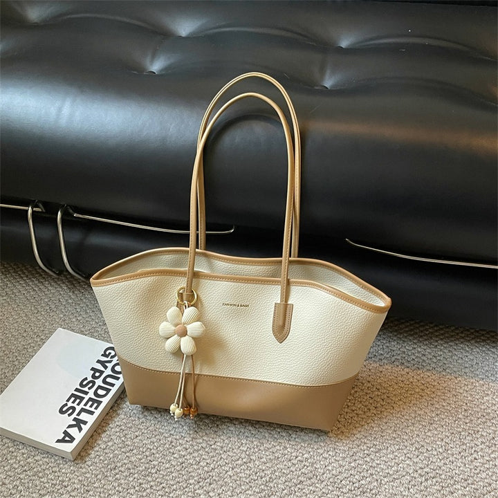Structured Leather Tote Bag