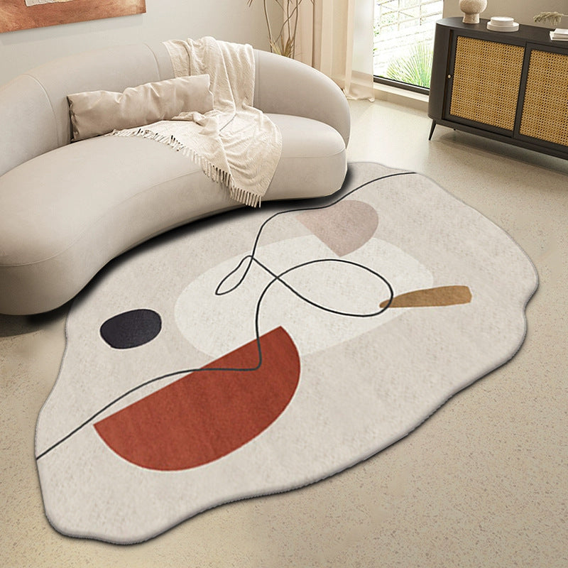Abstract Wave Design Area Rug