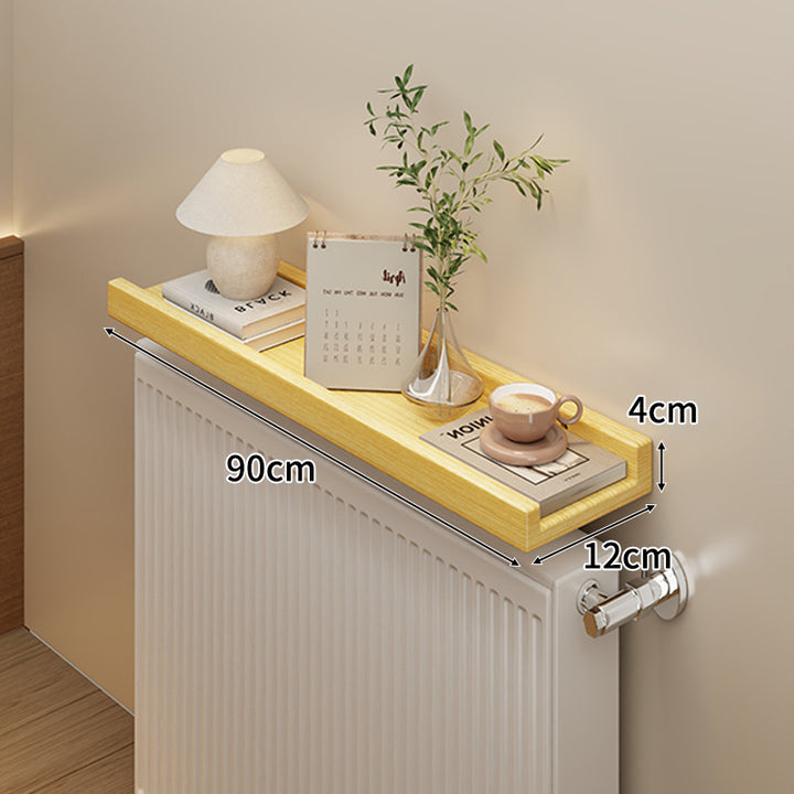 Long Slim Radiator Top Shelf Tray with Raised Edge and Heat‑Resistant Surface