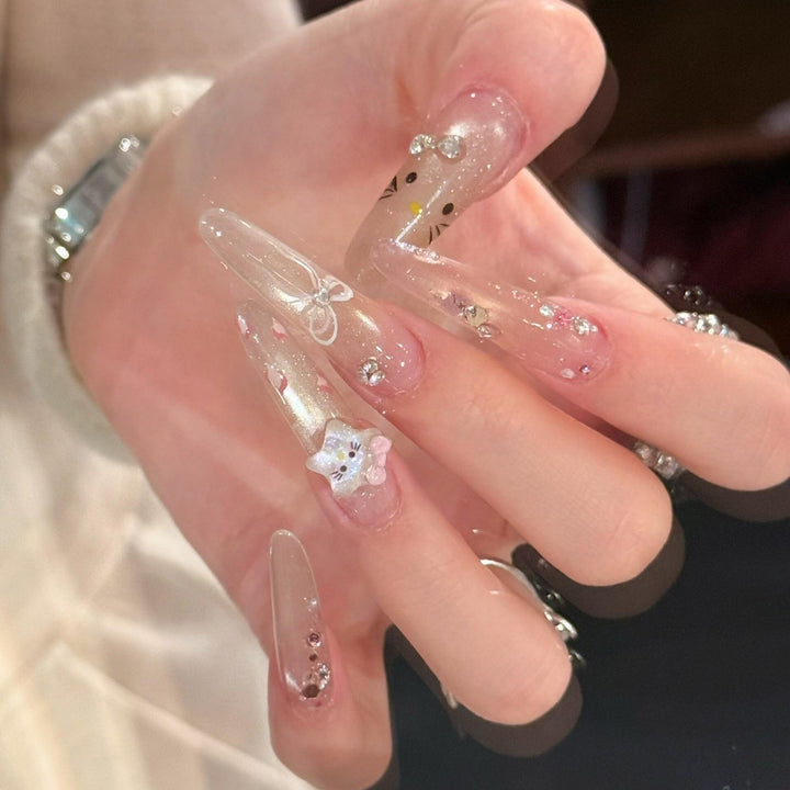 Artificial nails with Playful-Elegant Design Kalsten