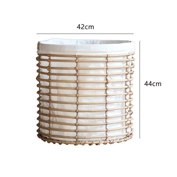 Decorative storage basket with fabric lining Kalsten