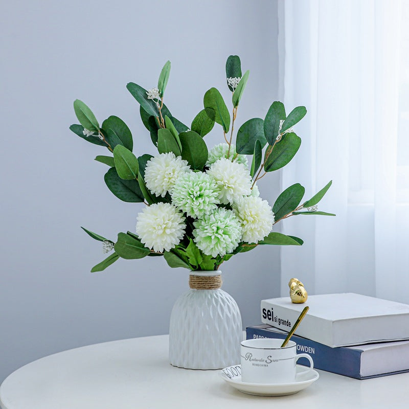 Lifelike Floral Arrangement in Decorative Vase