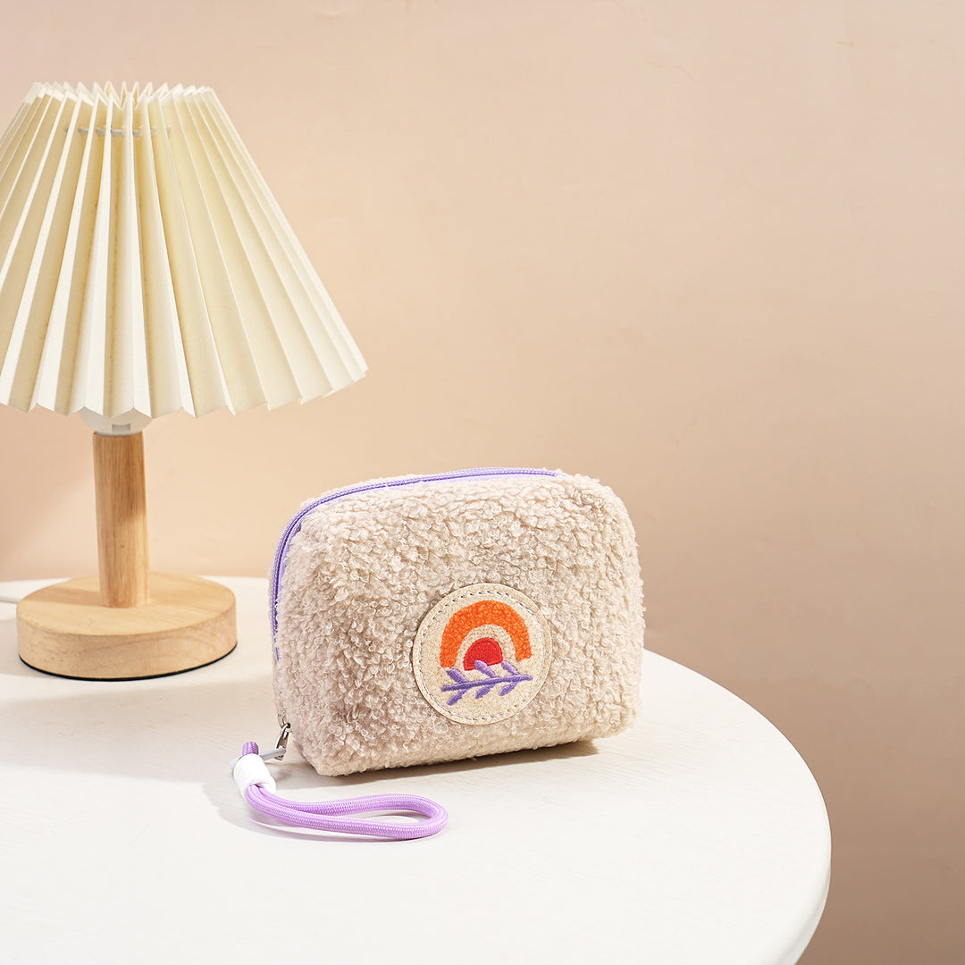 Fuzzy Cosmetic Pouch
