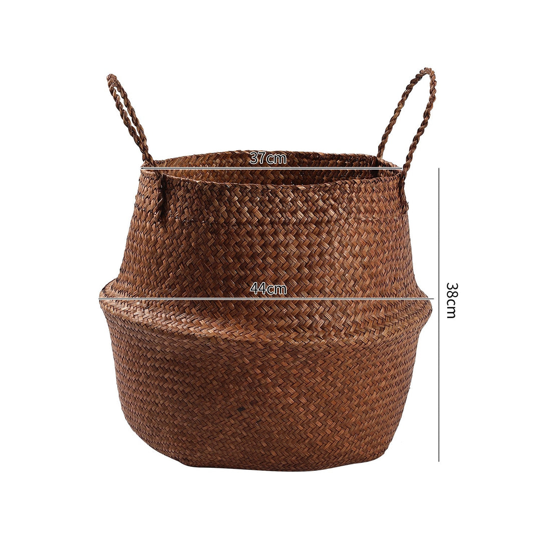 Handwoven Natural Fiber Storage Basket Kalsten