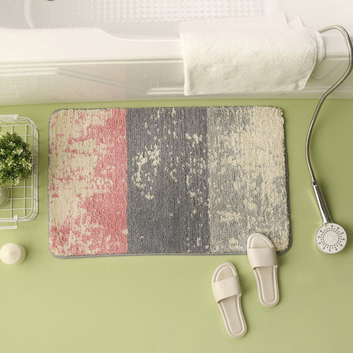 Abstract Textured Bath Mat