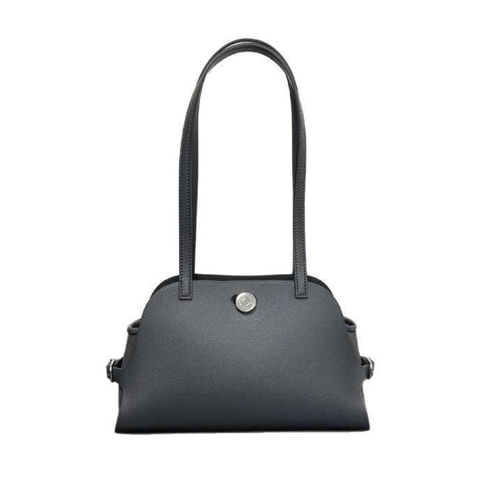 Structured Dome Tote with Long Double Shoulder Straps