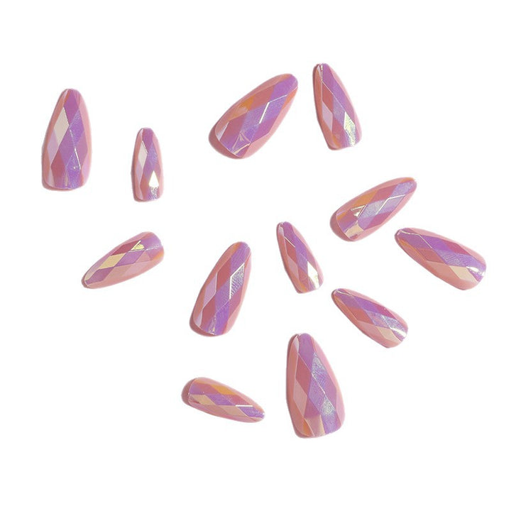 Glamorous Rhinestone-Accent Press-On Nails Kalsten