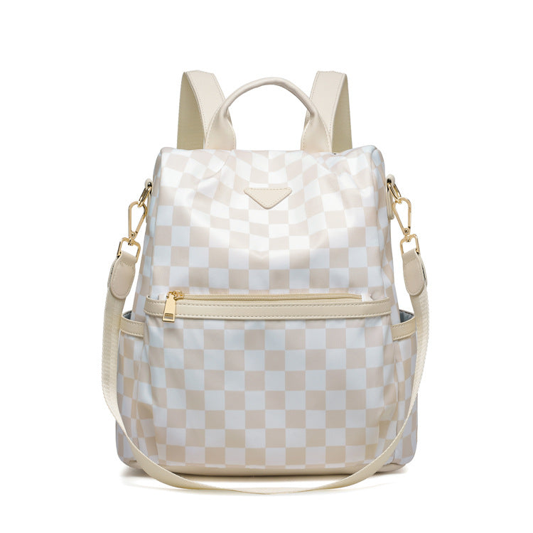 Stylish Checkered Backpack Kalsten