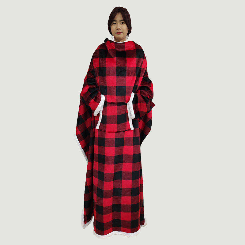 Women Cozy Oversized Poncho made of soft fleece Kalsten