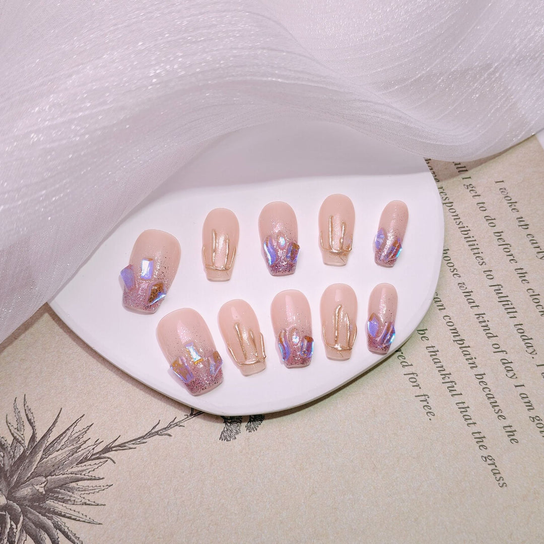 Elegant French Tip Press-On Nails Kalsten