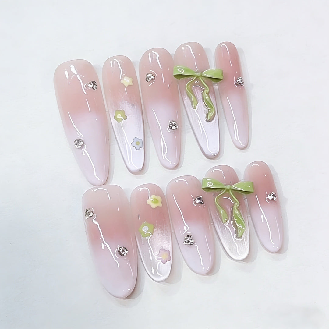 Floral-Design Press-On Nail Art Set Kalsten