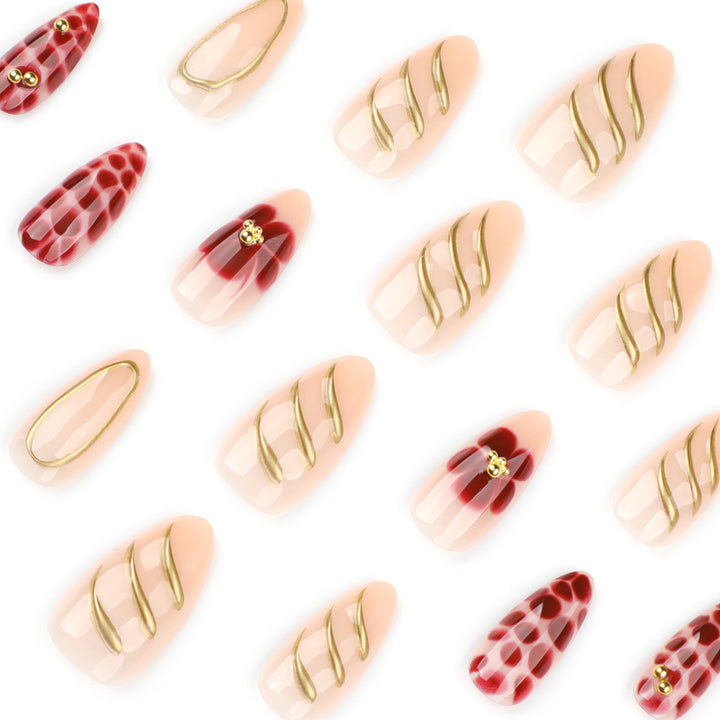 Artistic Nail Art with Elegant Embellishments Kalsten