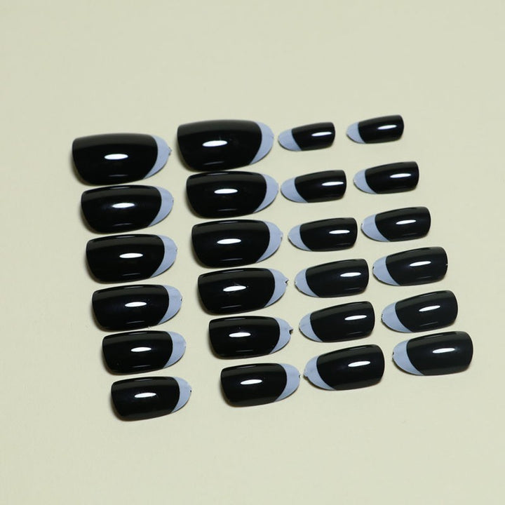 Elegant Stiletto French Tip Press-On Nails Kalsten