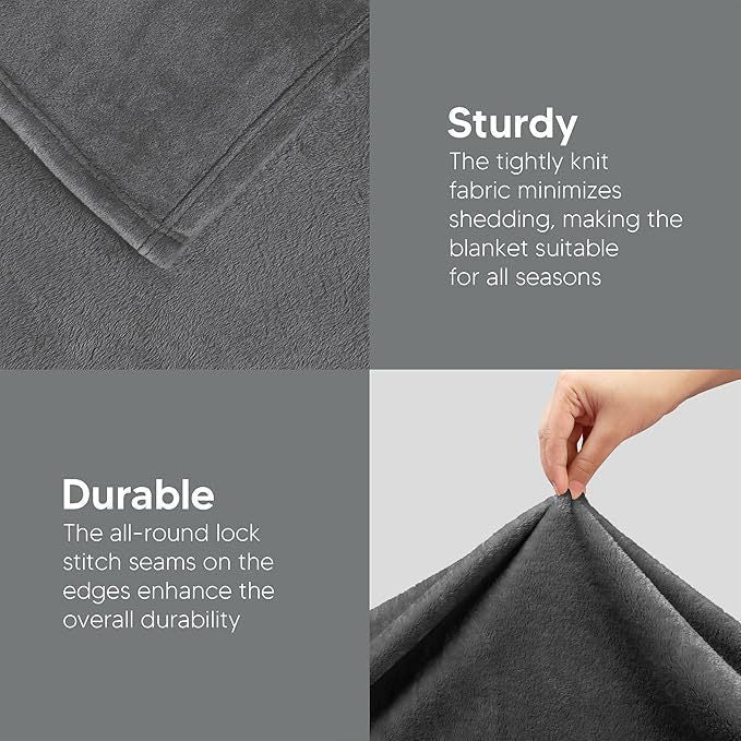 Ultra Soft Luxury Fleece Throw Blanket Kalsten
