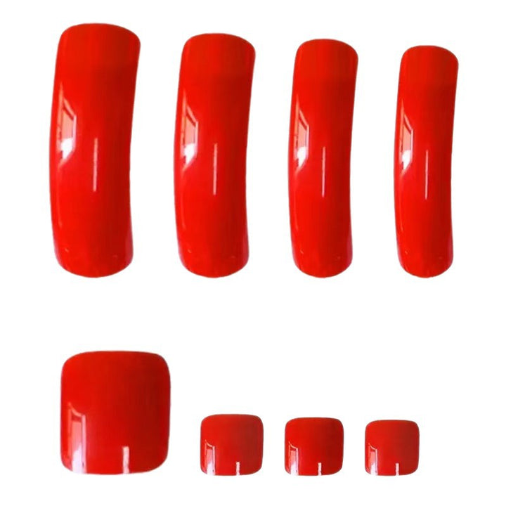 Glossy Long Press-On Nail Set Kalsten