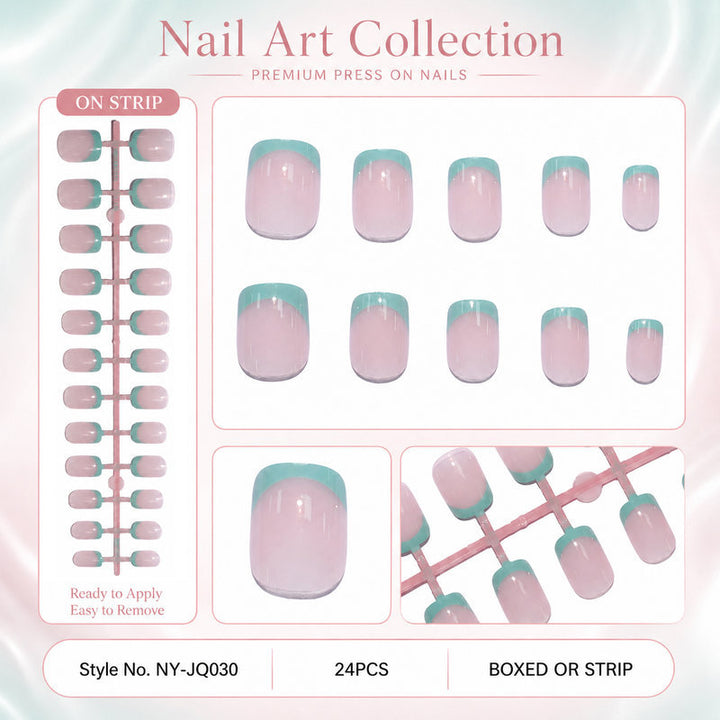 Acrylic nail set with colorful gradients Kalsten