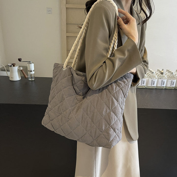 Quilted Beach Tote Bag