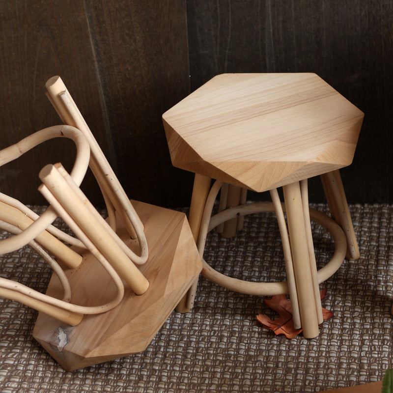 Modern stool made of high-quality Kalsten wood