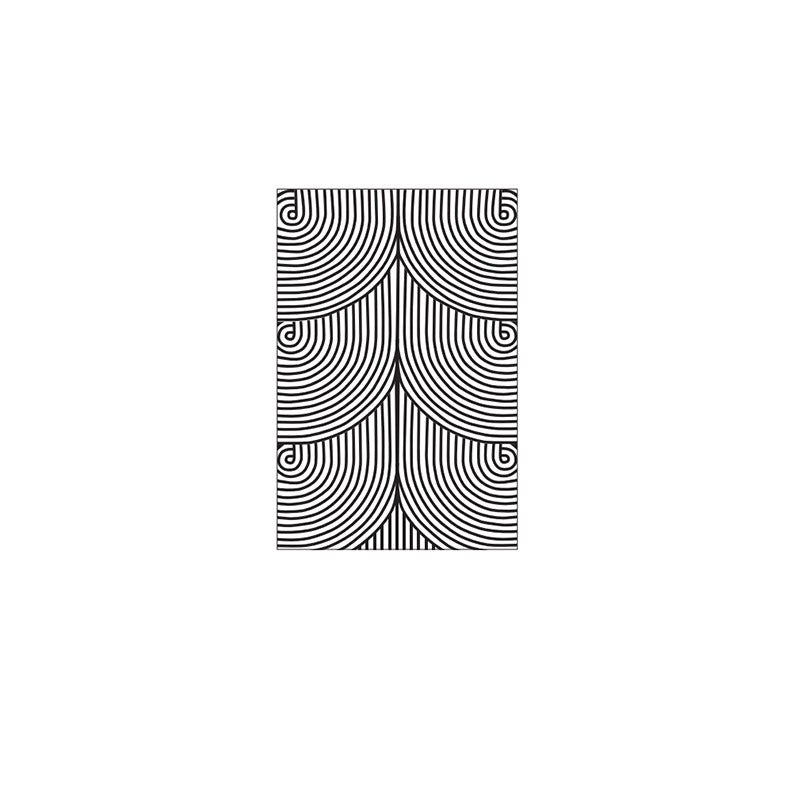 Checkered Pattern Doormat made of easy-care microfiber carpet Kalsten