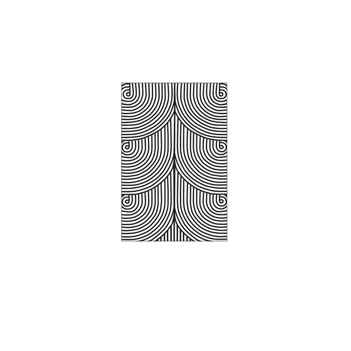 Checkered Pattern Doormat made of easy-care microfiber carpet Kalsten