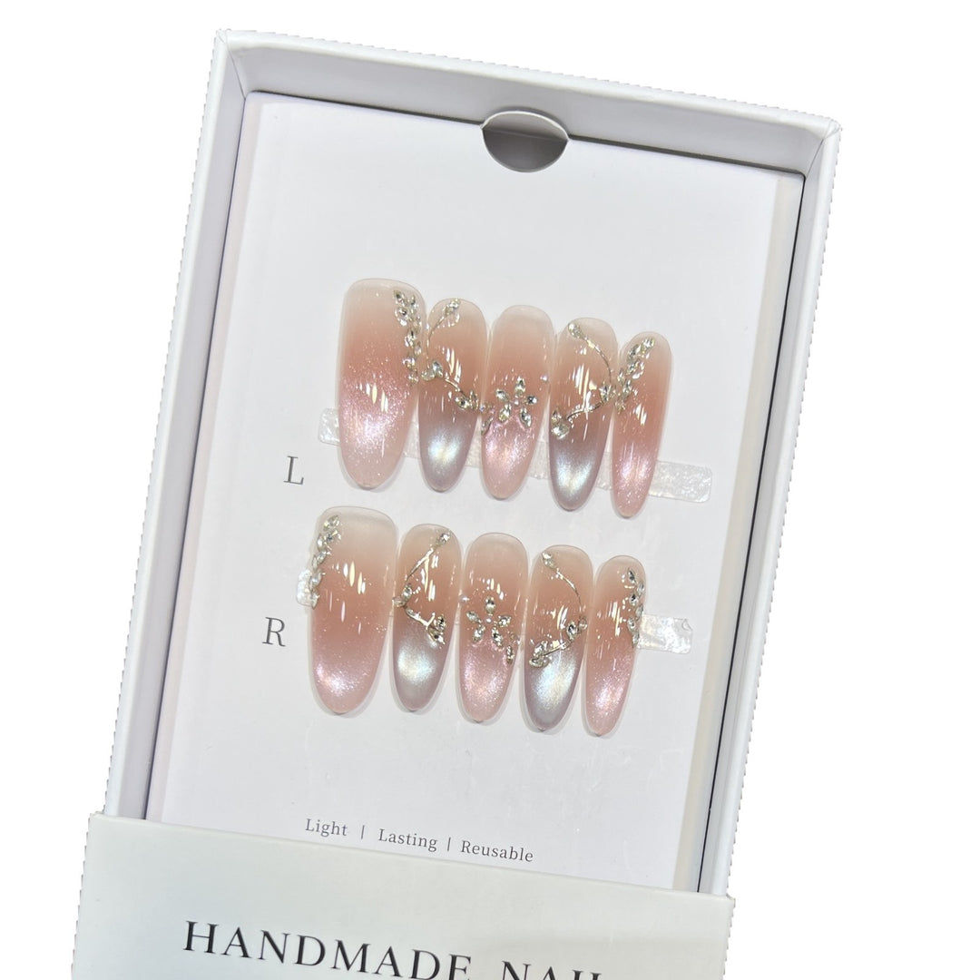 Reusable Elegant Press-On Nail Art Set Kalsten
