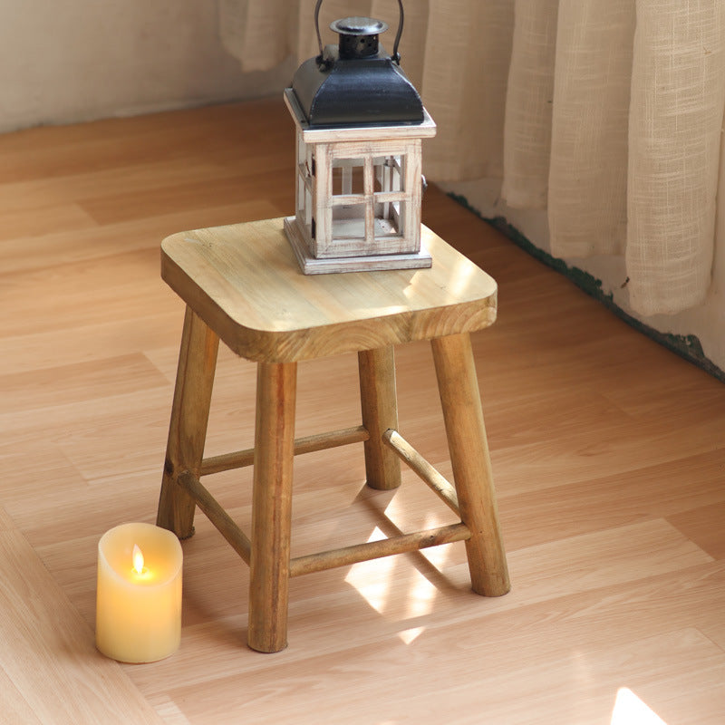 Robust stool made of solid wood Kalsten