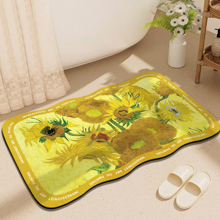 Artistic Impressionist Art Bath Mat