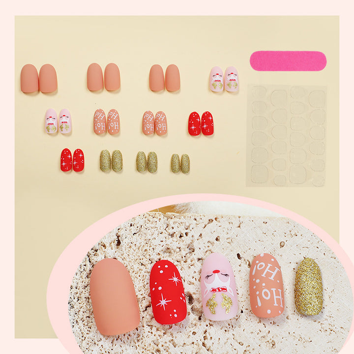 Creative nail art set with festive motifs Kalsten
