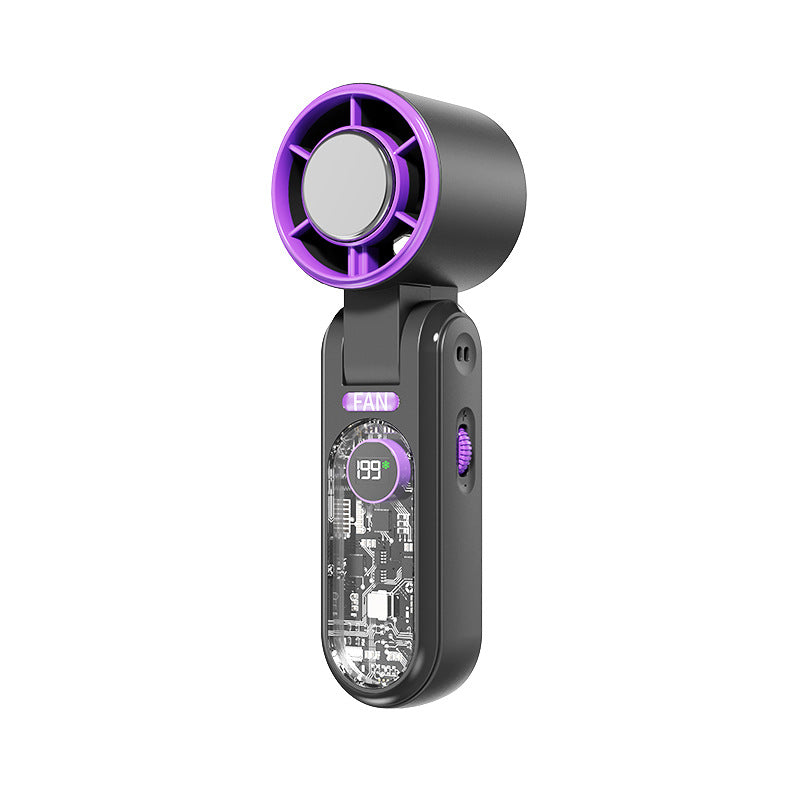 Women's portable mini fan with digital temperature display Kalsten