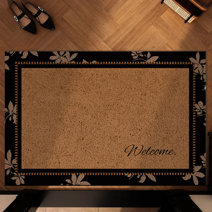Artistic Floral Welcome Mat