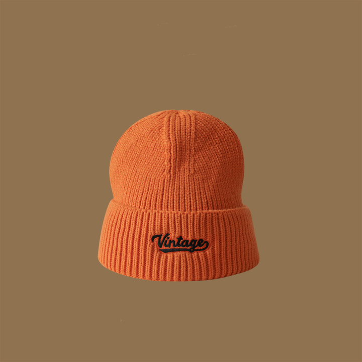 Vintage-Style Knitted Beanie