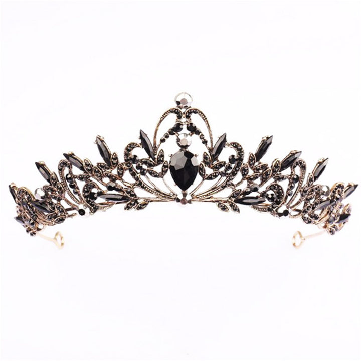 Ladies Elegant Hair Crown with Filigree Crystal Decorations Kalsten