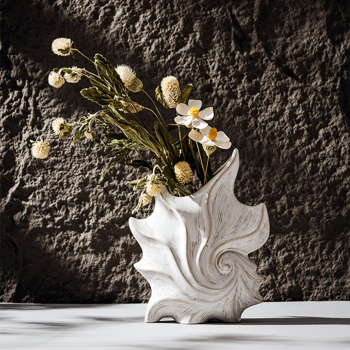 Coast Ceramic Spiral Shell Decorative Sculpture