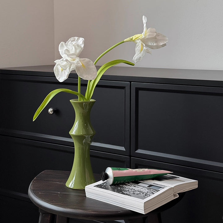 Sculptural Glossy Ceramic Vase