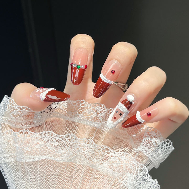 Festive Character-Themed Press-On Nail Art Kalsten