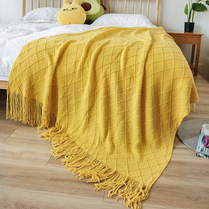 Cozy Knitted Throw