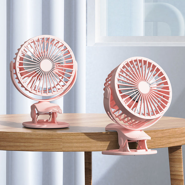 Portable table fan with clip function and quiet operation Kalsten
