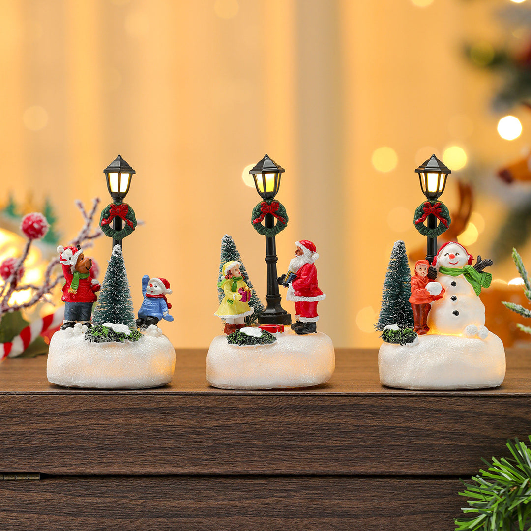 LED Light-Up Snowman Figurine Kalsten