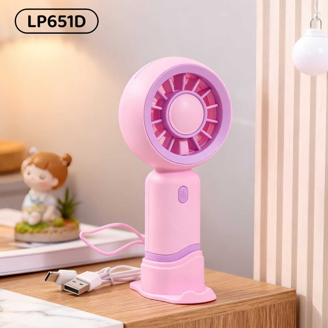 Women's Portable Mini Fan with Innovative Design and USB Charging Function Kalsten