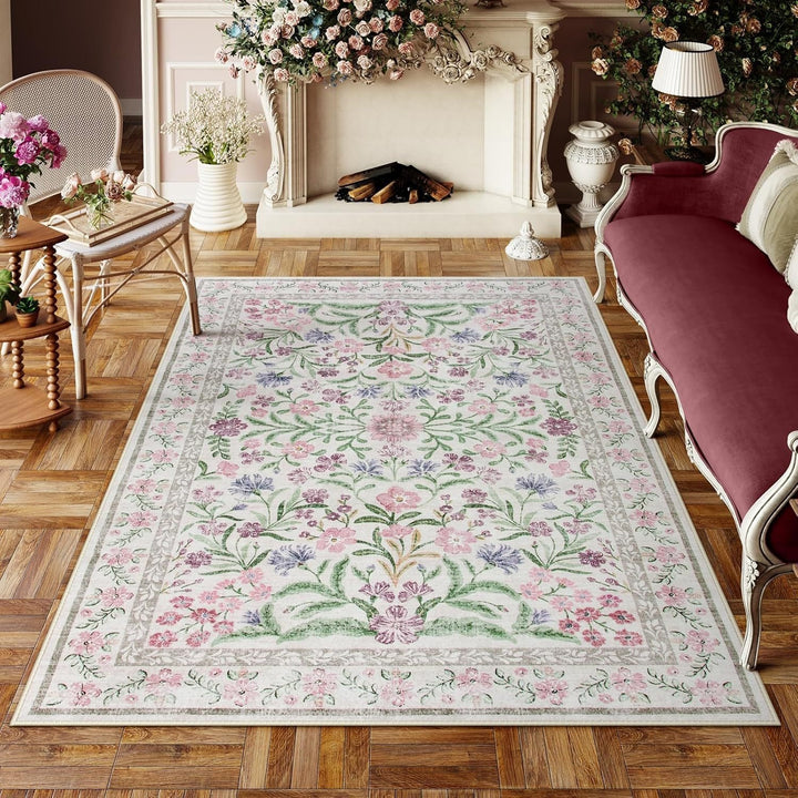 Vintage Floral Area Rug