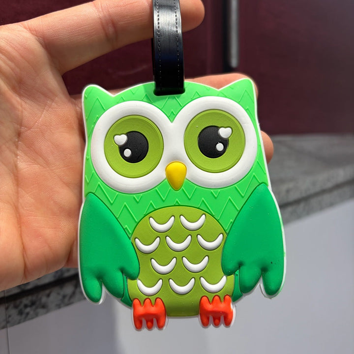 Owl-Themed Luggage Tag Kalsten