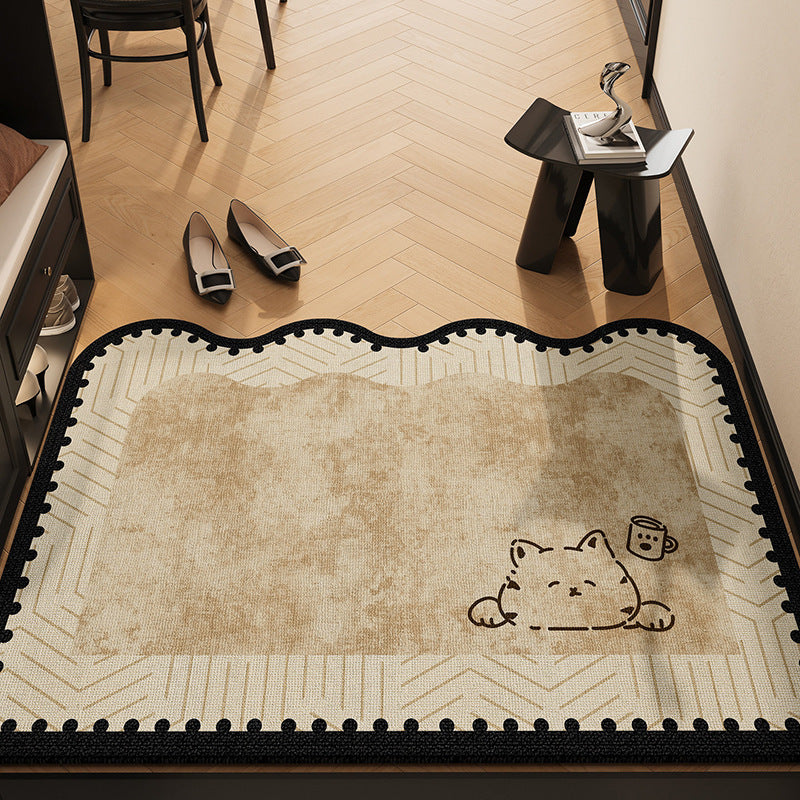 Decorative Cartoon-Themed Welcome Mat
