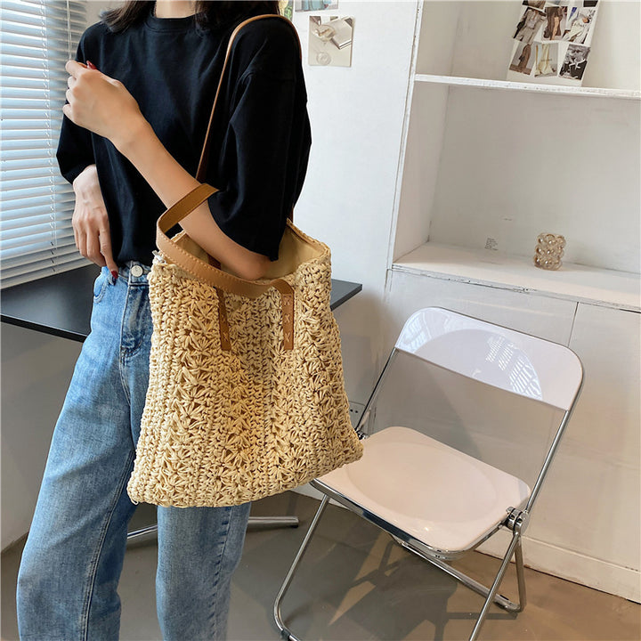 Hand-knotted tote bag made from natural materials Kalsten