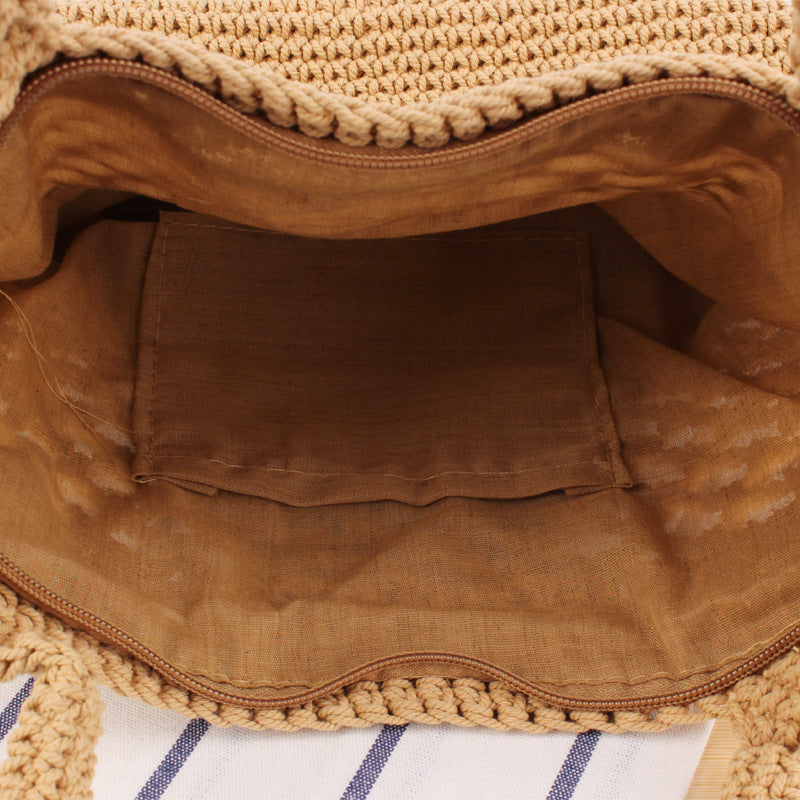 Net shopping bag made of hand-knotted natural material Kalsten