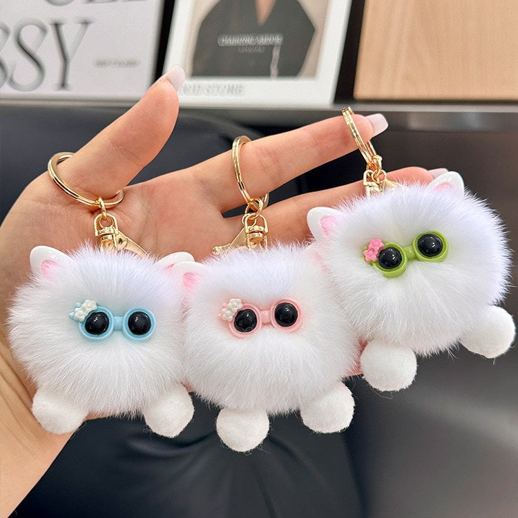 Furry Cat Plush Keychain Kalsten