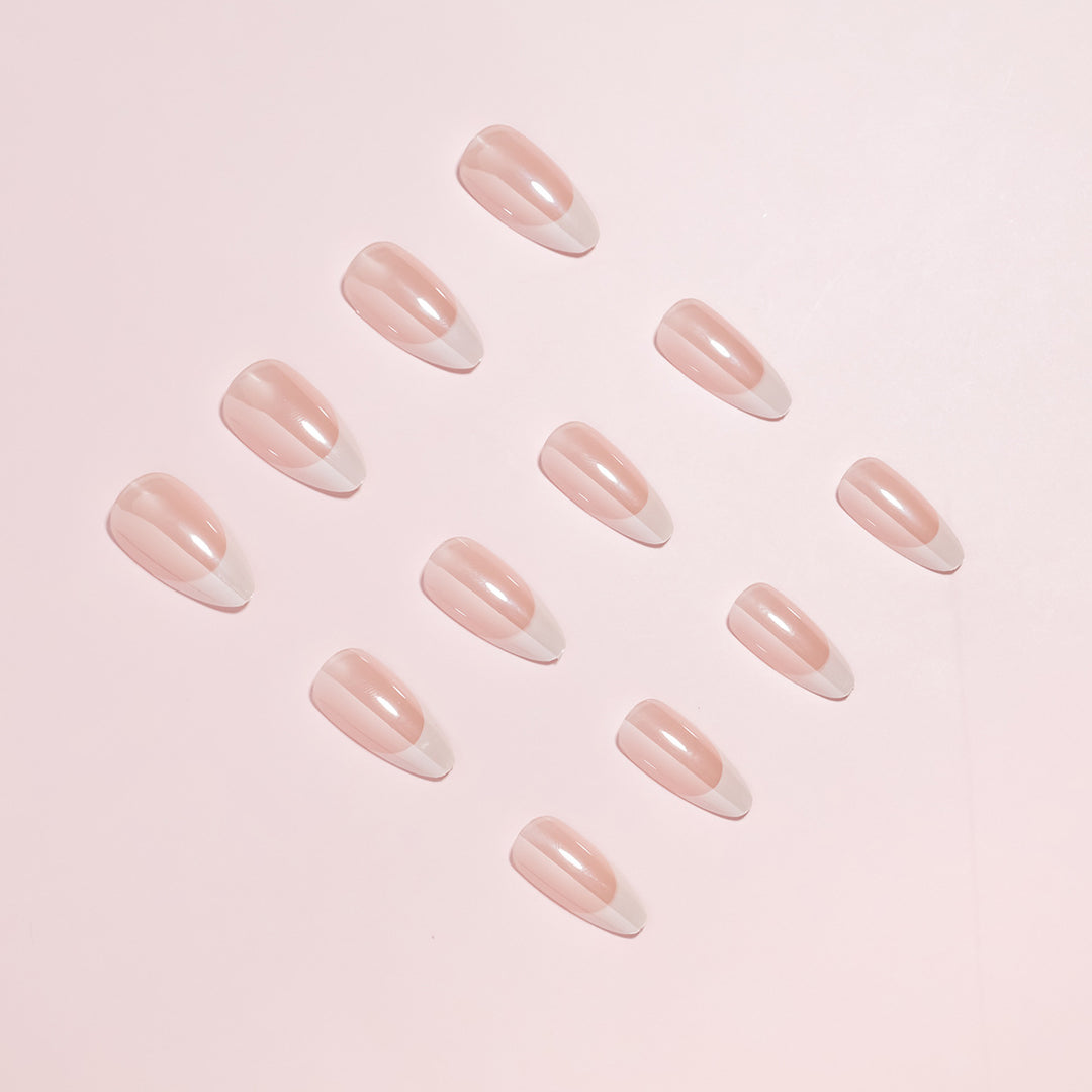 Elegant French Tip Nail Art Set Kalsten