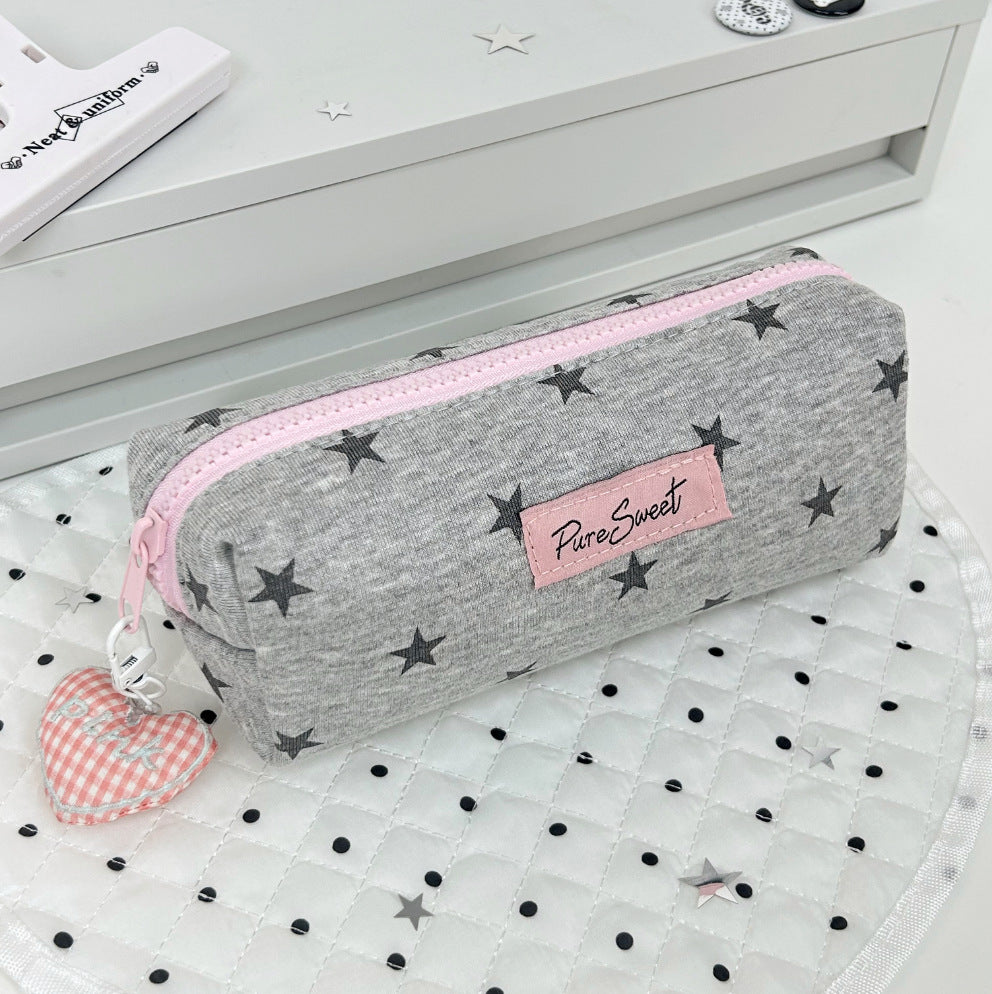 Stylish Star Print Pencil Pouch