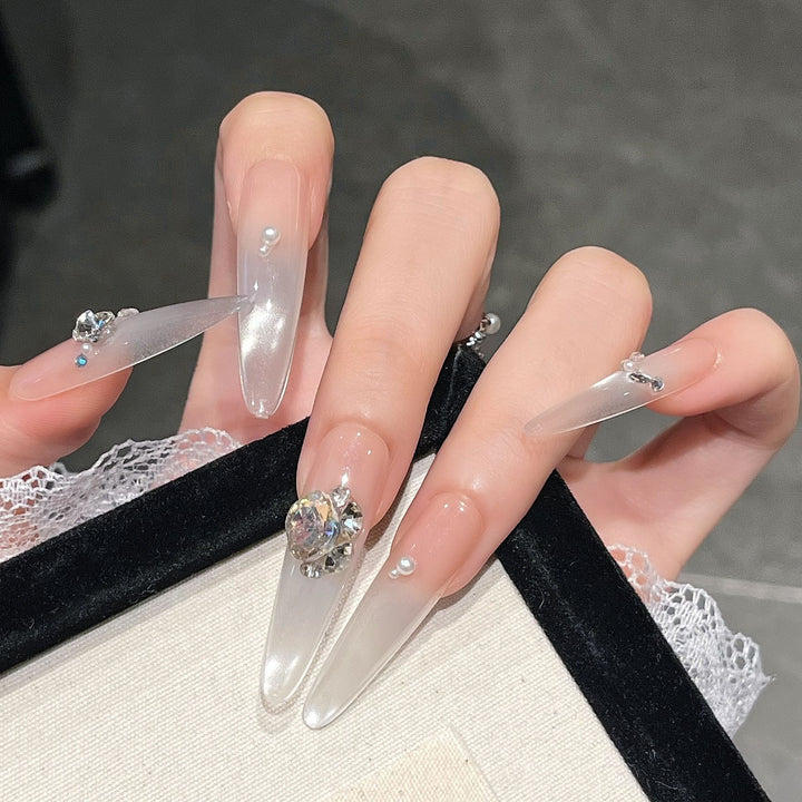 Luxury Crystal-Studded Press-On Nail Extensions Kalsten