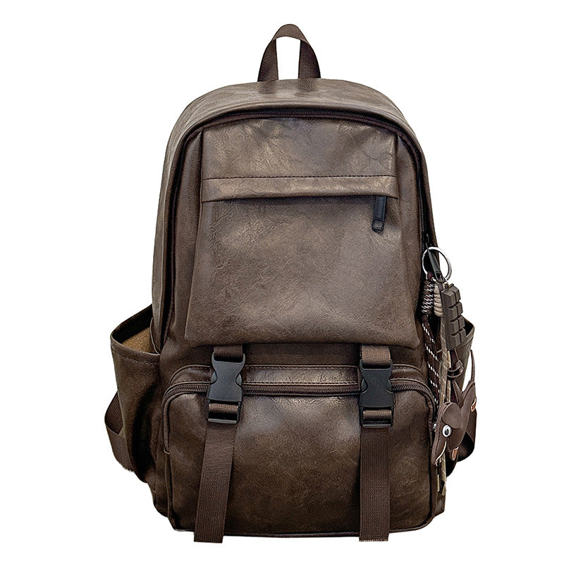 Vintage-Style Leather Backpack Kalsten